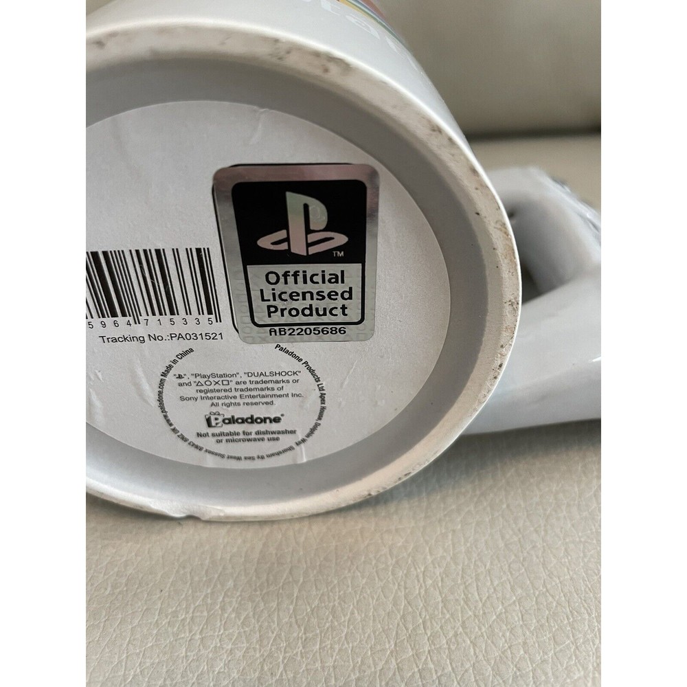 Vintage PlayStation Coffee Mug Controller Handle Ceramic Cup Gray Official PS1 - Picture 5 of 5